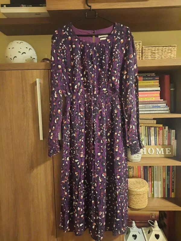 Rochie casual RICH&ROYAL EU 40 | Mov, Midi, Mătase - Image 5