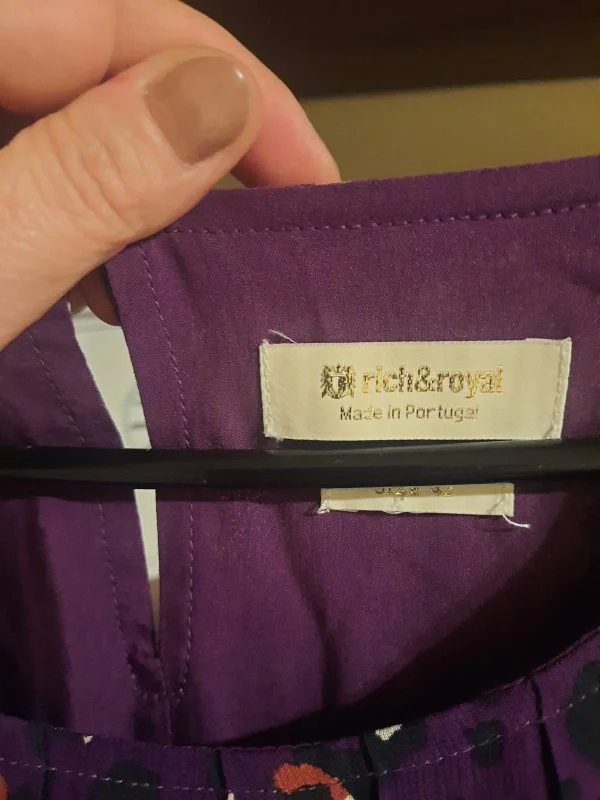 Rochie casual RICH&ROYAL EU 40 | Mov, Midi, Mătase - Image 4