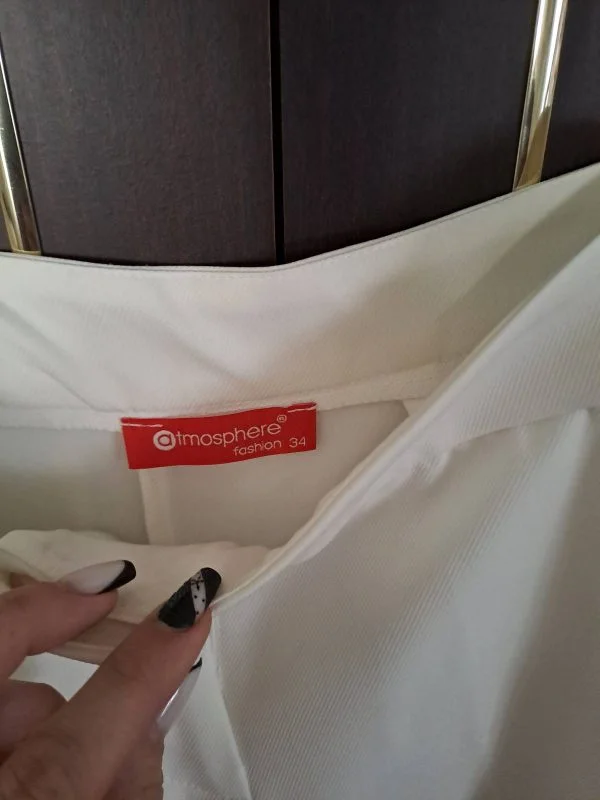 Costum cu sacou și pantaloni ATMOSPHERE FASHION EU 34 | Alb - Image 8
