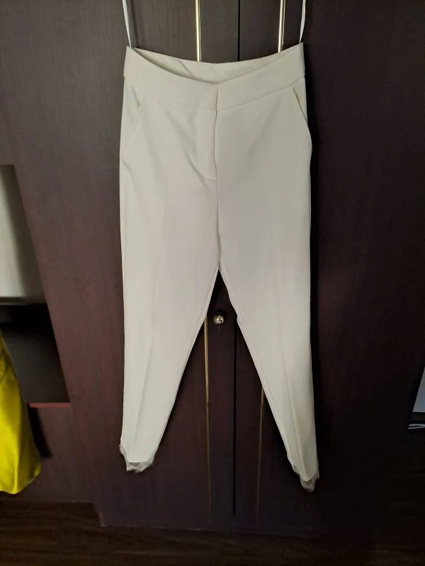 Costum cu sacou și pantaloni ATMOSPHERE FASHION EU 34 | Alb - Image 6