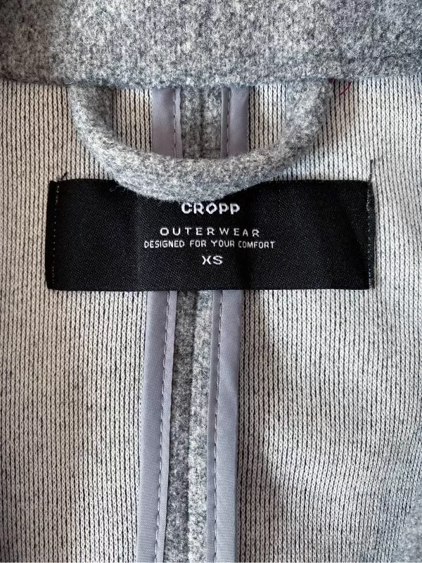 Palton lung CROPP XS | Gri, Fără glugă, Poliester - Image 7
