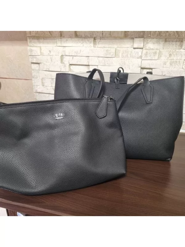 Geantă de mână Guess | Negru, Piele ecologică - Image 2