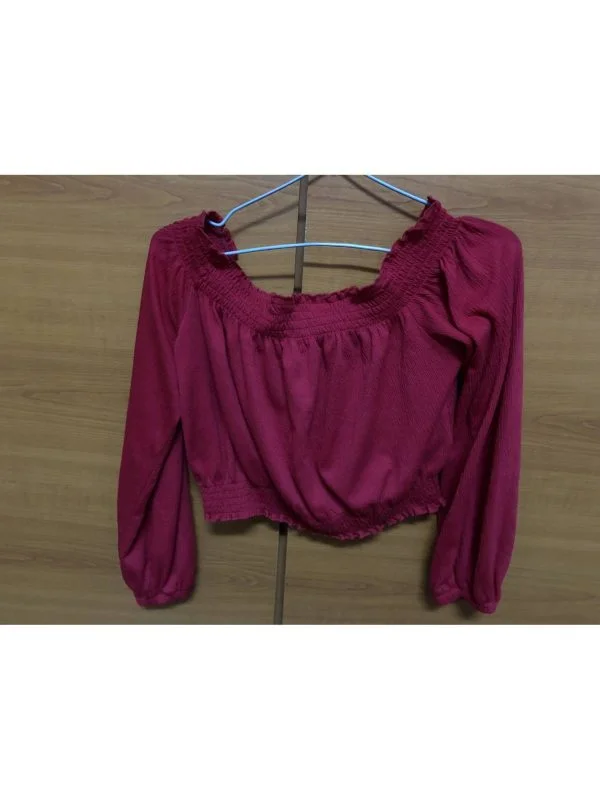 Top H&M EU 38 | Roșu, Normal, Elastan - Image 8