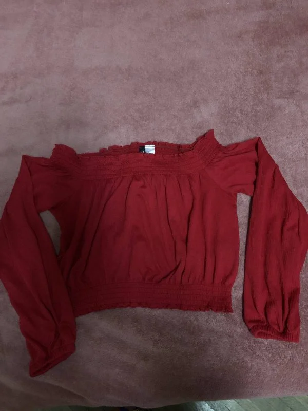 Top H&M EU 38 | Roșu, Normal, Elastan - Image 7