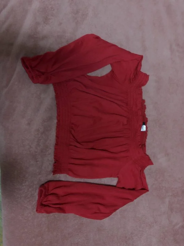 Top H&M EU 38 | Roșu, Normal, Elastan - Image 4