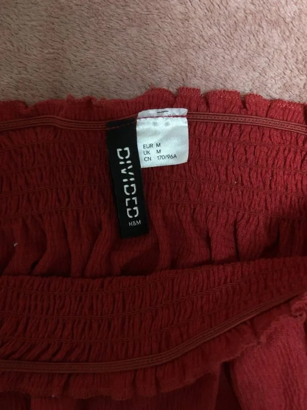 Top H&M EU 38 | Roșu, Normal, Elastan - Image 6