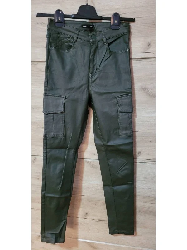 Pantaloni Sinsay L | Khaki, Lungi, Vâscoză - Image 5