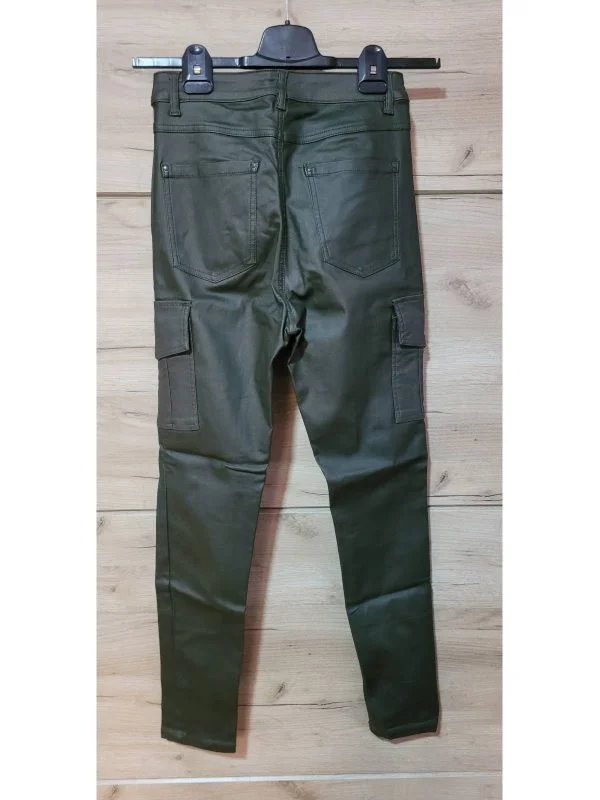 Pantaloni Sinsay L | Khaki, Lungi, Vâscoză - Image 6
