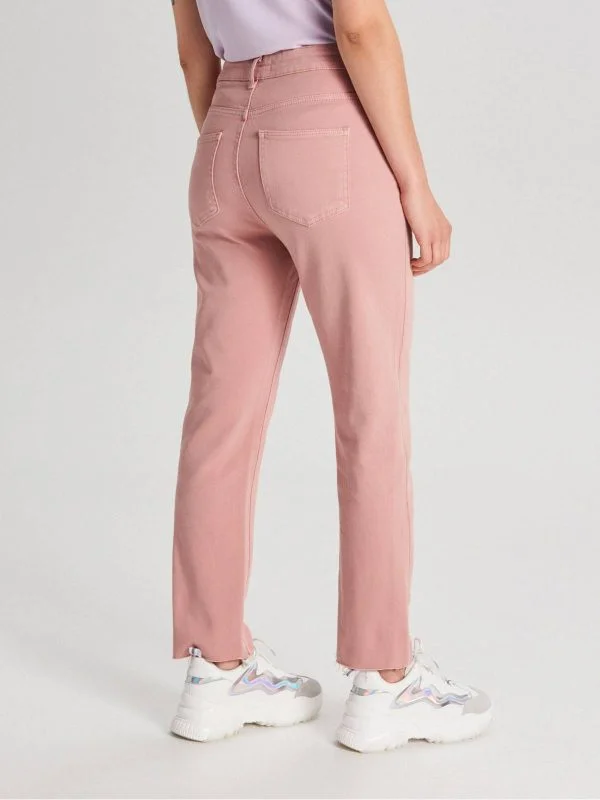 Blugi CROPP EU 38 | Roz, Lungi, Bumbac - Image 2