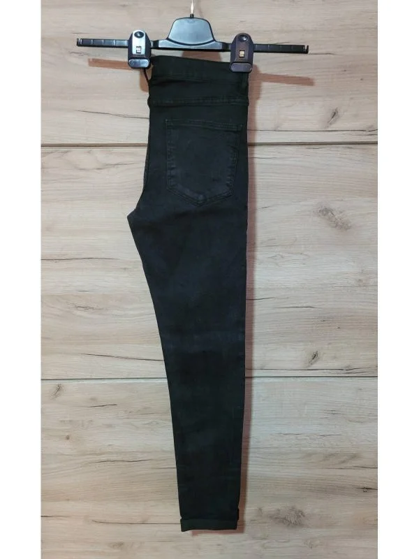 Blugi Sinsay EU 38 | Negru, Lungi, Bumbac - Image 5