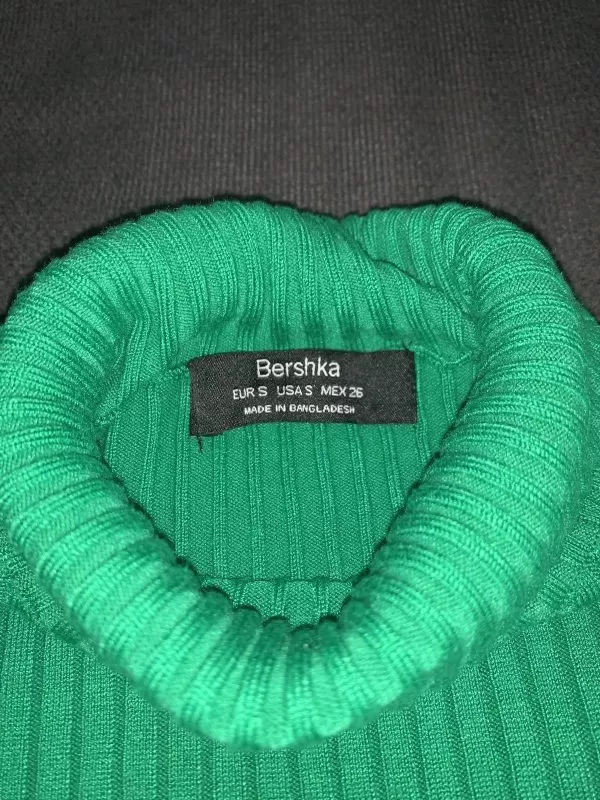 Bluză Bershka S | Verde, Normal, Bumbac - Image 5