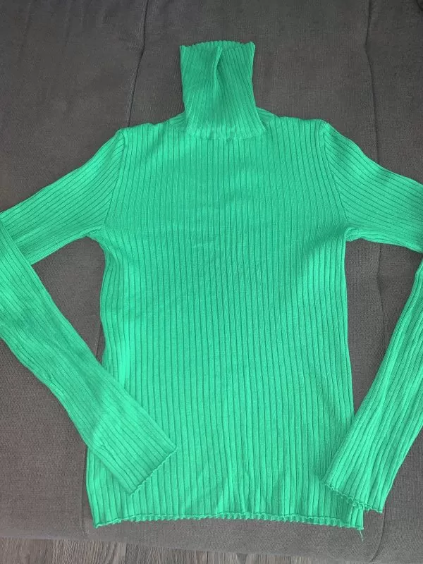 Bluză Bershka S | Verde, Normal, Bumbac - Image 8