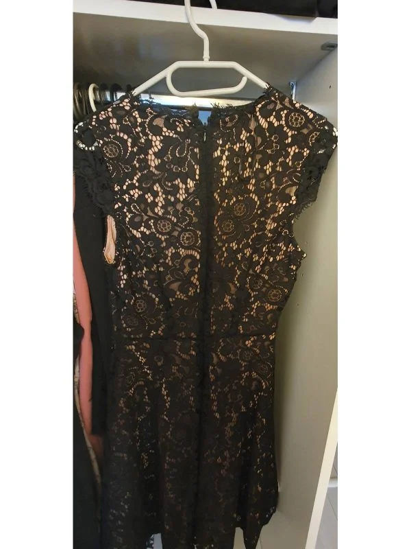 Rochie de seară H&M XS | Negru, Mini, Poliester - Image 4
