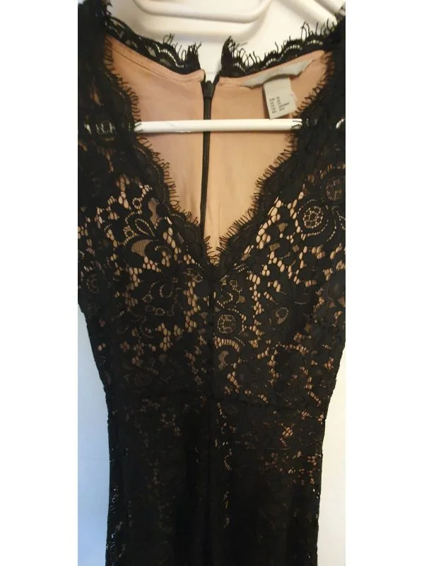 Rochie de seară H&M XS | Negru, Mini, Poliester - Image 6