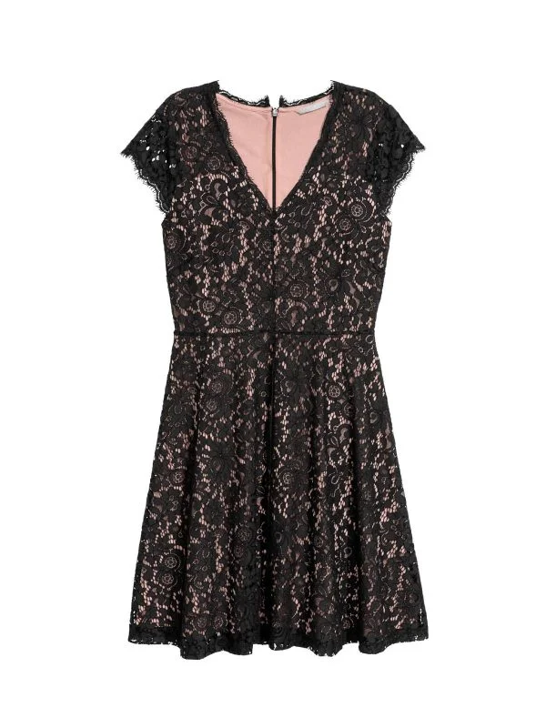 Rochie de seară H&M XS | Negru, Mini, Poliester