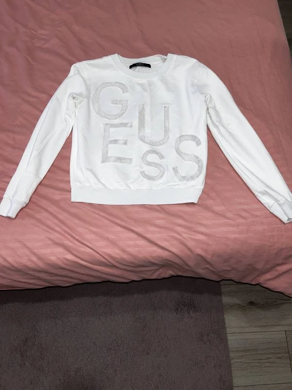 Bluză Guess EU 34 | Alb, Normal, Bumbac - Image 5