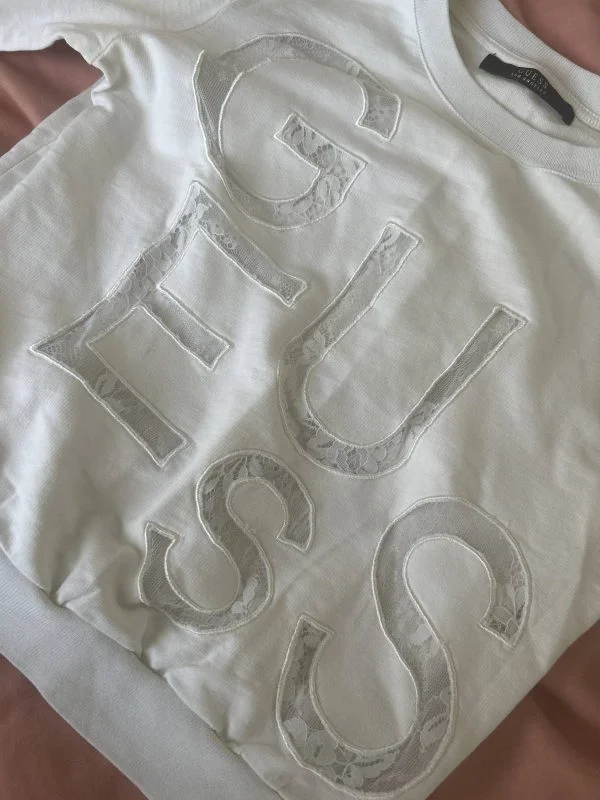 Bluză Guess EU 34 | Alb, Normal, Bumbac - Image 2