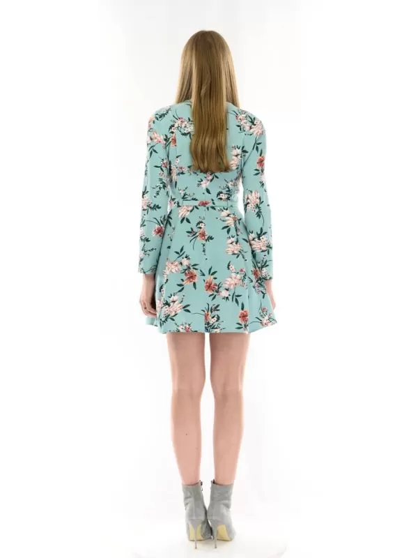 Rochie office Poema EU 34 | Verde mentă, Mini, Poliester - Image 3
