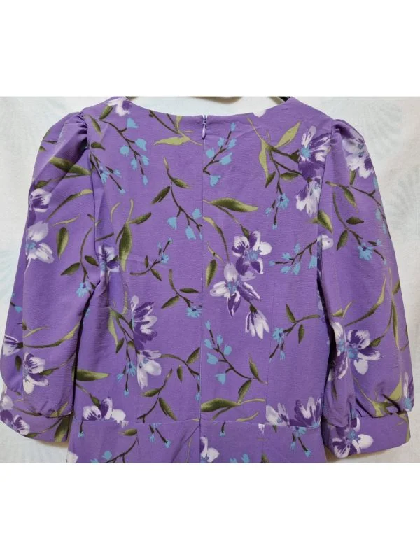 Rochie office Poema EU 34 | Mov, Midi, Poliester - Image 9