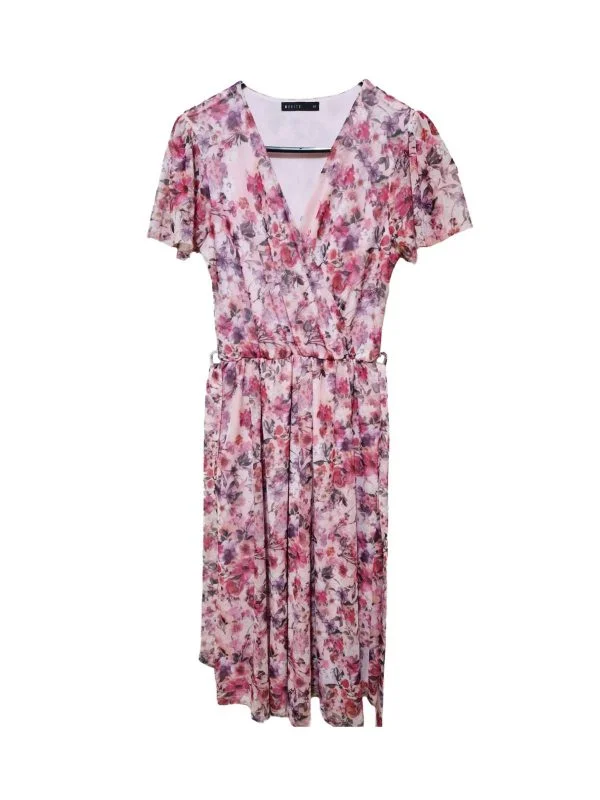 Rochie casual Mohito XS | Roz, Midi, Poliester