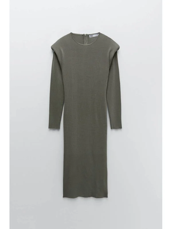Rochie de seară Zara EU 36 | Khaki, Midi - Image 4