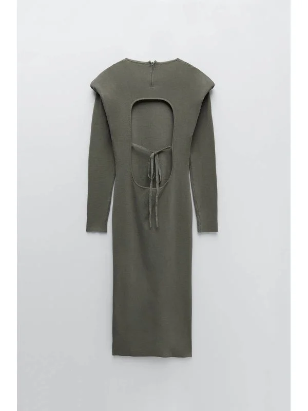 Rochie de seară Zara EU 36 | Khaki, Midi - Image 5