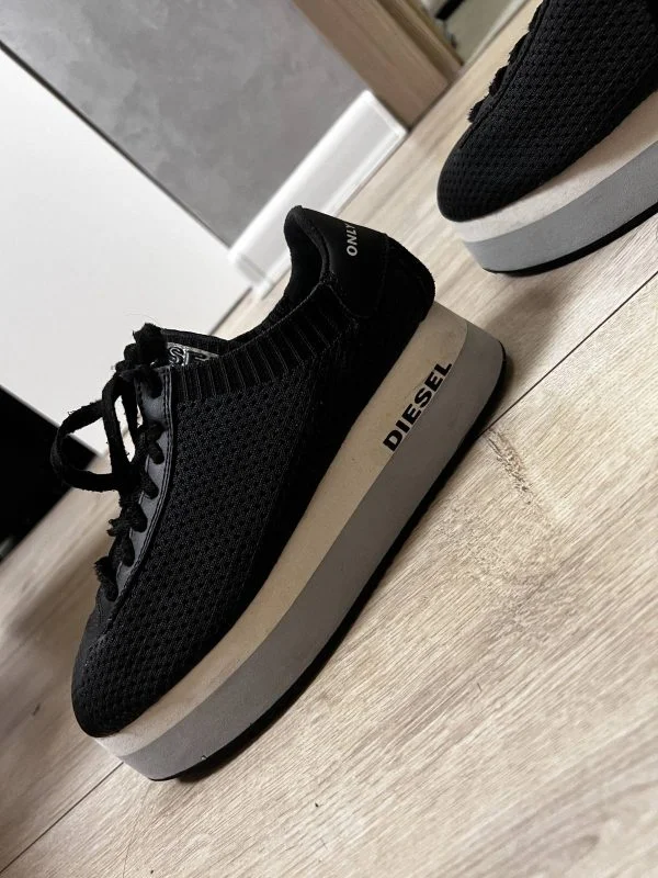Sneakers Diesel EU 36 | Negru, Piele naturală - Image 5