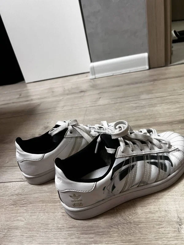 Sneakers adidas Originals EU 35.5 | Alb, Piele naturală - Image 4