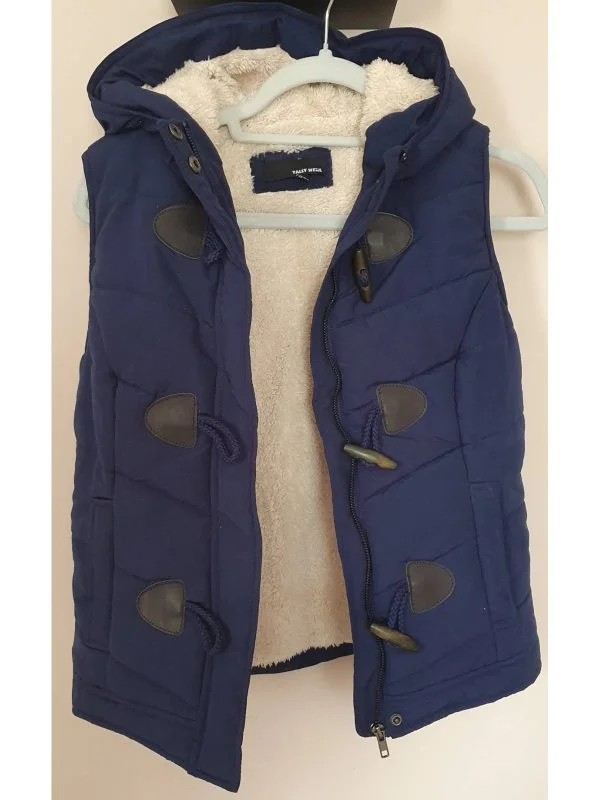Vestă TALLY WEIJL XS | Bleu, Cu glugă, Poliester - Image 2