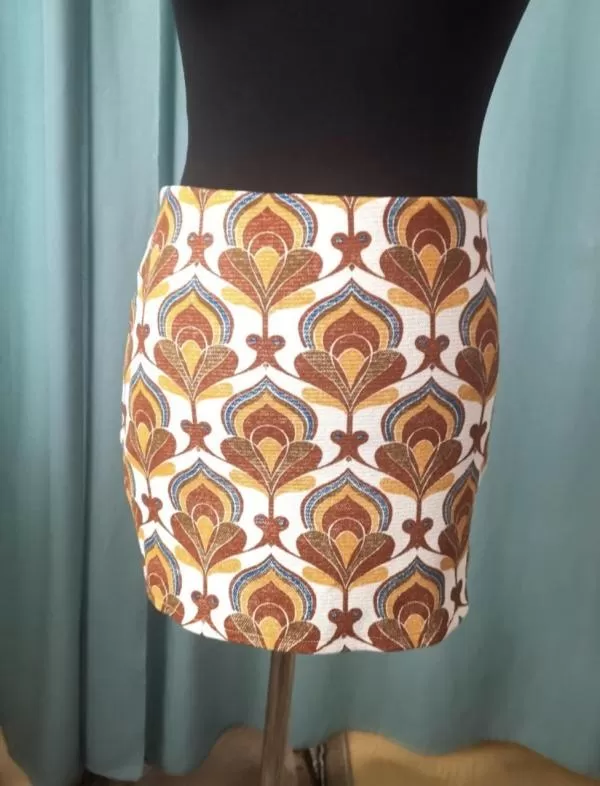 Fustă Zara EU 36 | Caramel, Mini, Bumbac - Image 5