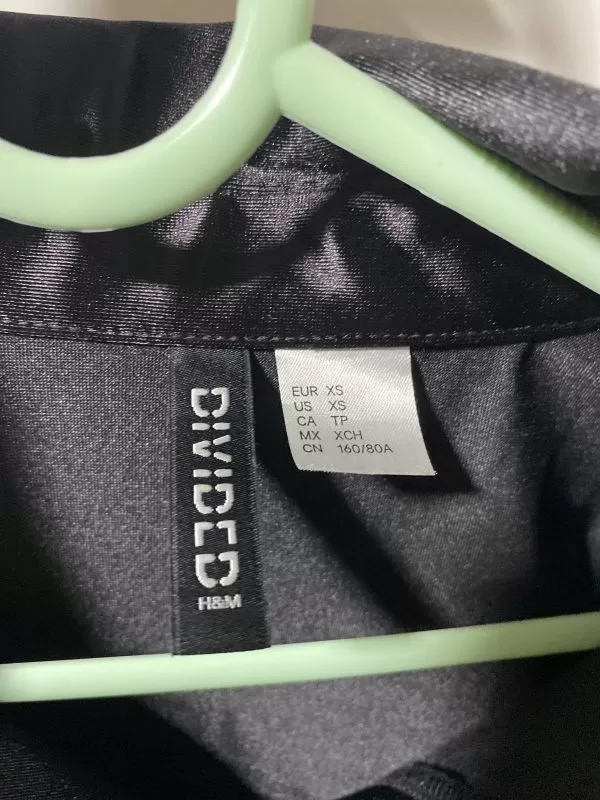 Cămașă H&M EU 34 | Negru, Normal, Elastan - Image 6