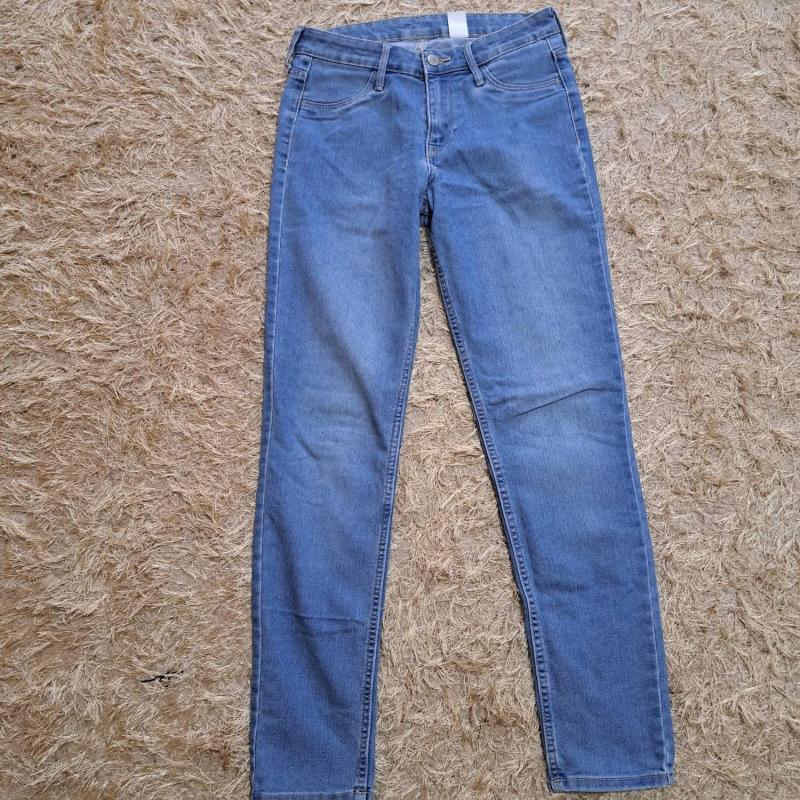 Blugi H&M M | Bleu, Lungi - Image 2