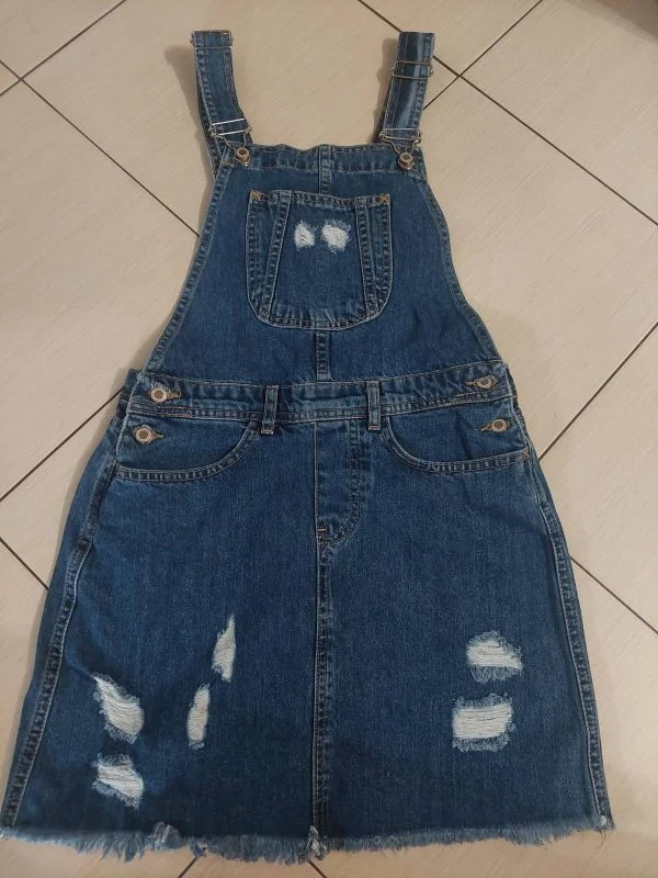 Salopetă JACK ZAMARA S | Albastru, Lungă, Denim - Image 5