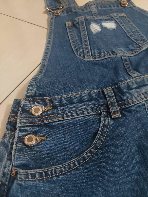 Salopetă JACK ZAMARA S | Albastru, Lungă, Denim - Image 4