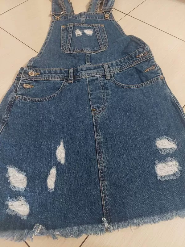 Salopetă JACK ZAMARA S | Albastru, Lungă, Denim - Image 3