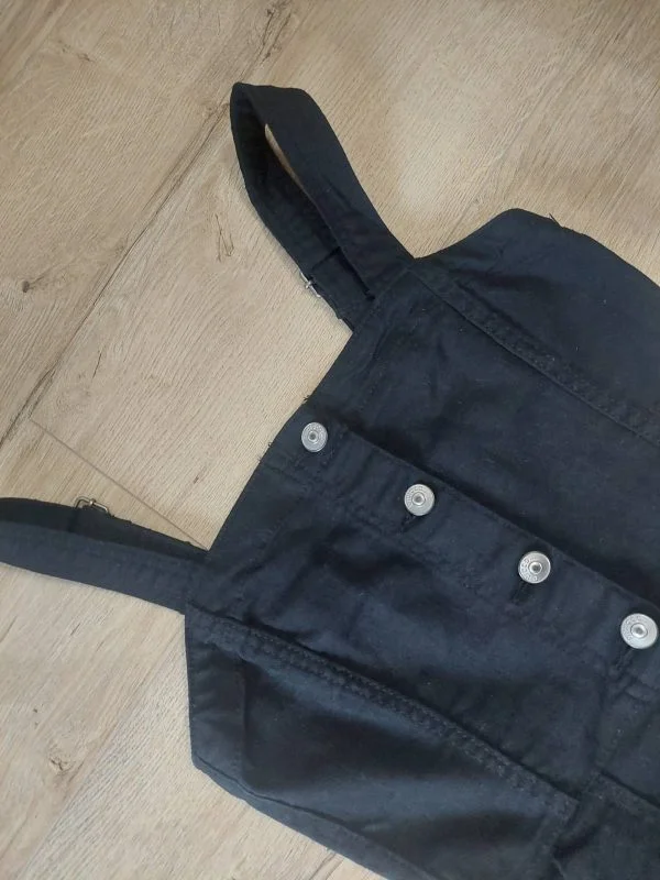 Rochie casual H&M EU 32 | Negru, Mini, Denim - Image 5