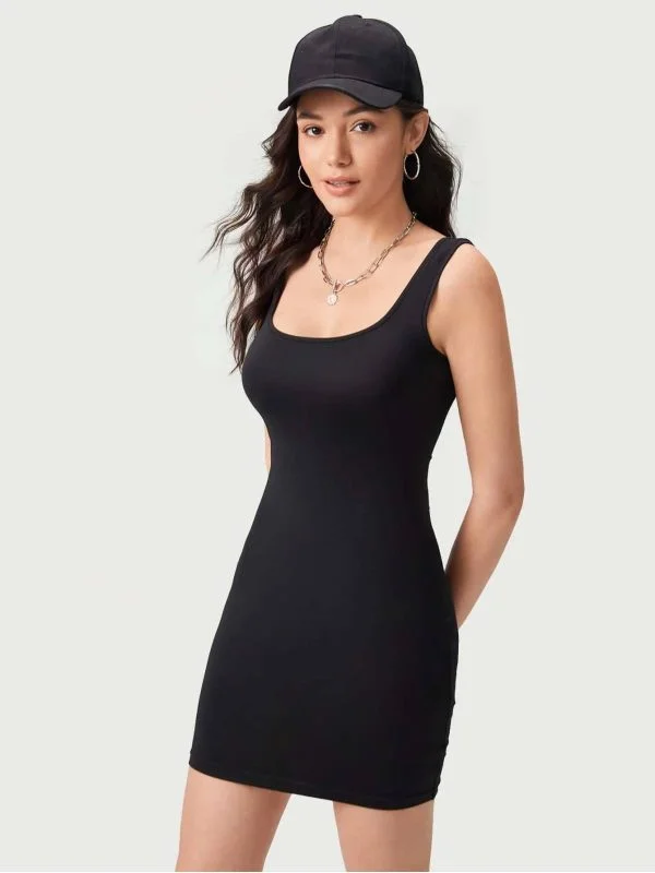Rochie casual Shein EU 36 | Negru, Mini, Poliester - Image 4