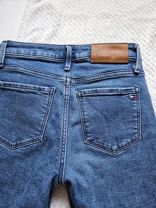 Blugi Tommy Hilfiger S | Bleu, Lungi, Bumbac - Image 3