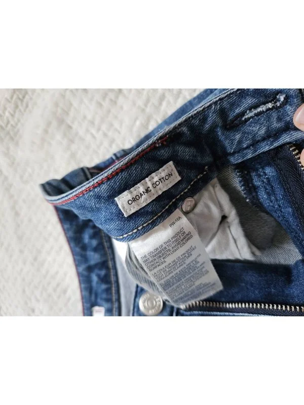 Blugi Tommy Hilfiger S | Bleu, Lungi, Bumbac - Image 7