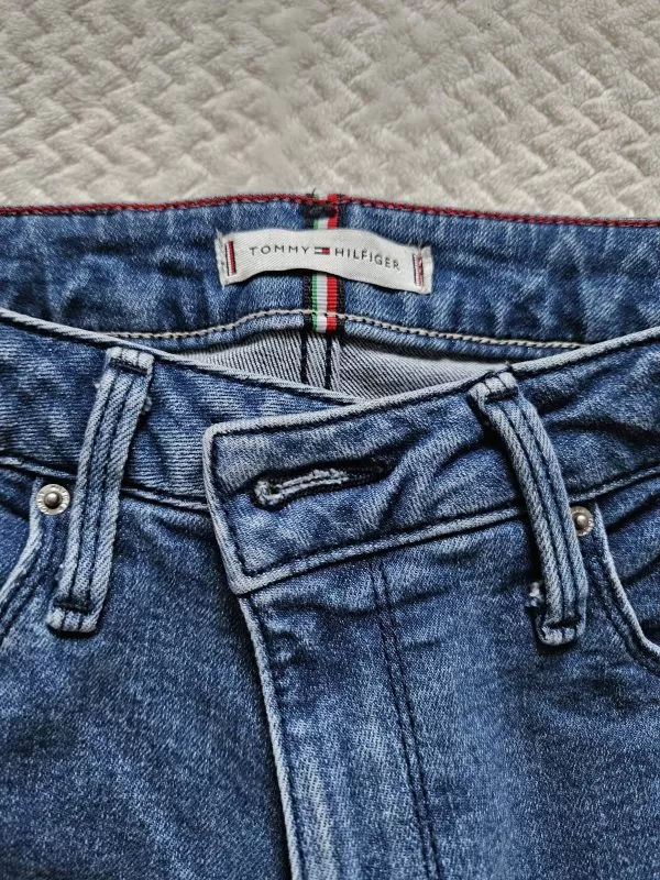 Blugi Tommy Hilfiger S | Bleu, Lungi, Bumbac - Image 4