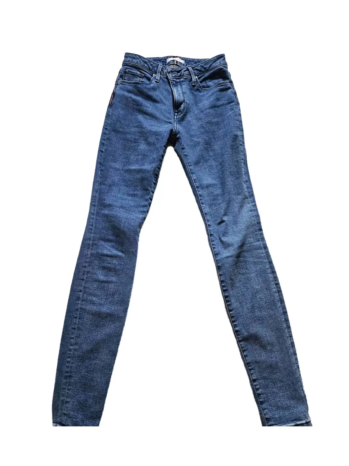 Blugi Tommy Hilfiger S | Bleu, Lungi, Bumbac