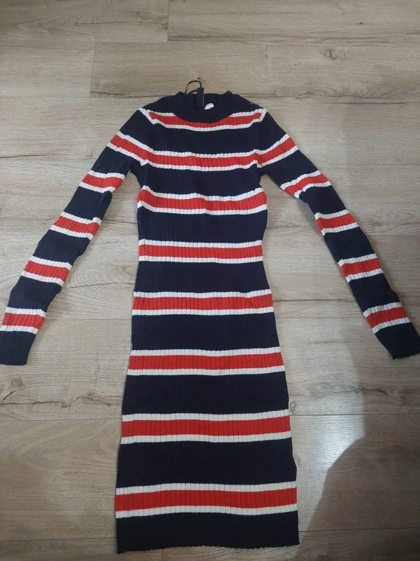 Rochie casual H&M EU 34 | Albastru, Mini, Elastan - Image 3