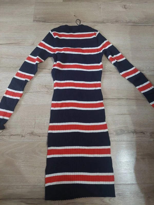 Rochie casual H&M EU 34 | Albastru, Mini, Elastan - Image 4