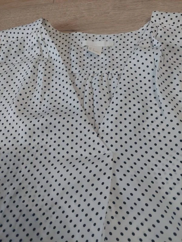 Cămașă H&M EU 34 | Alb, Normal, Mătase - Image 5