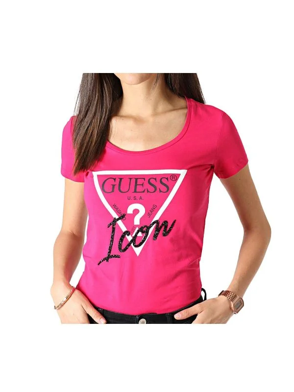 Bluză Guess XS | Roz, Normal, Bumbac
