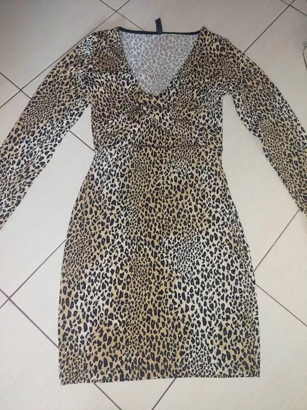 Rochie de seară H&M XS | Maro, Mini, Elastan - Image 4