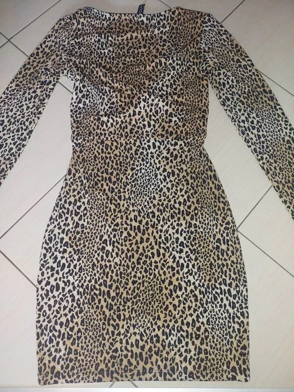 Rochie de seară H&M XS | Maro, Mini, Elastan - Image 5