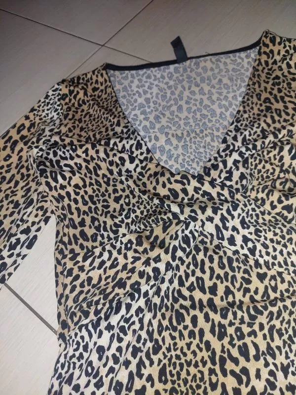 Rochie de seară H&M XS | Maro, Mini, Elastan - Image 6