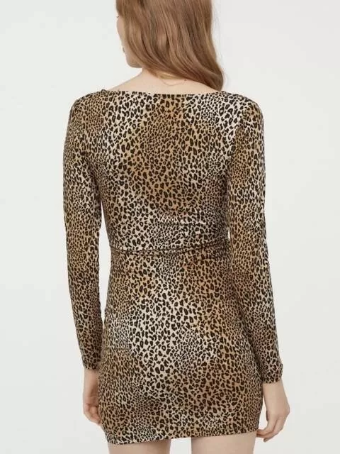Rochie de seară H&M XS | Maro, Mini, Elastan - Image 3