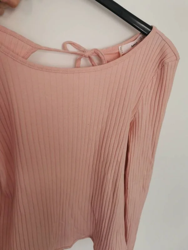 Bluză Mango XS | Roz, Normal, Bumbac - Image 8